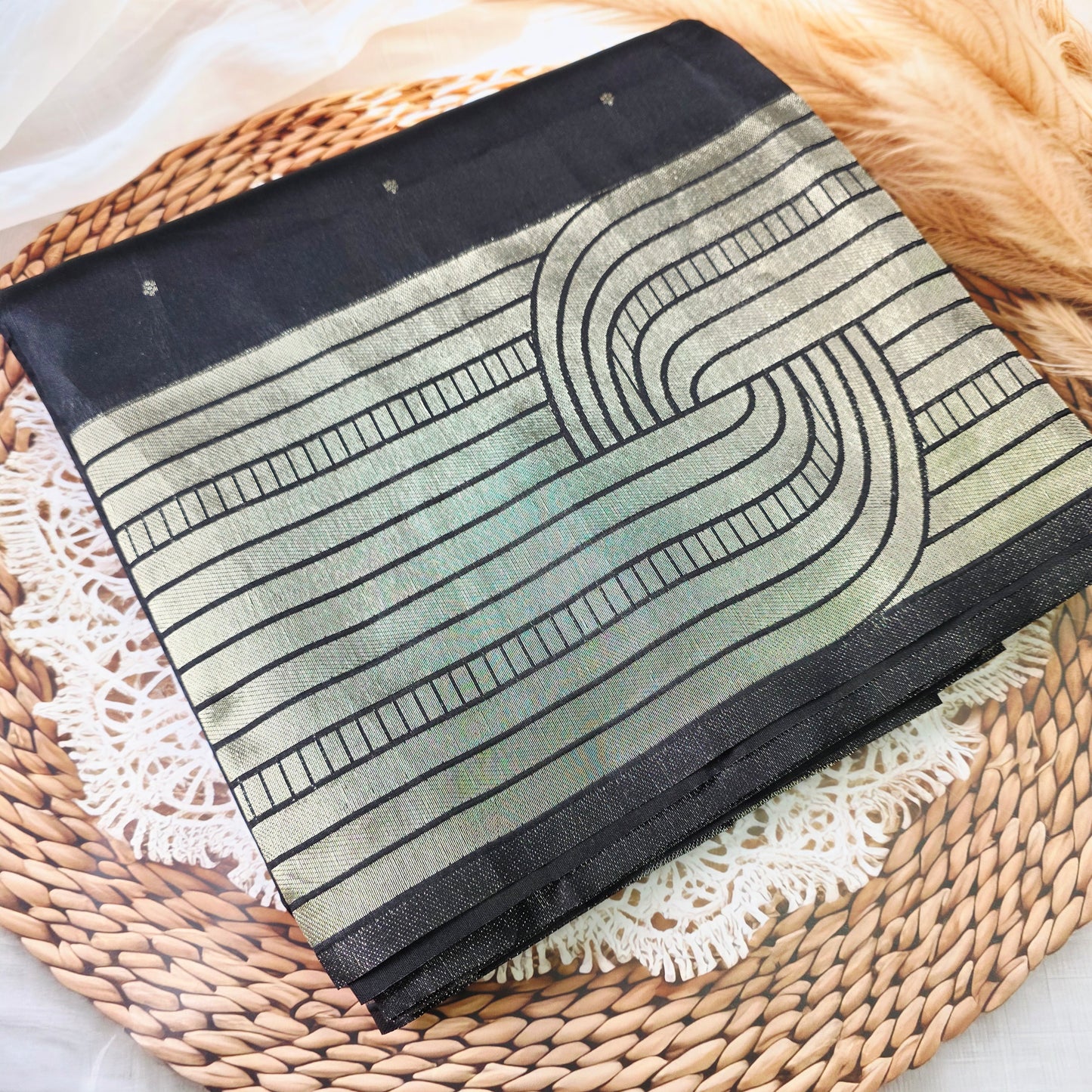 Black Beauty Soft Silk Saree