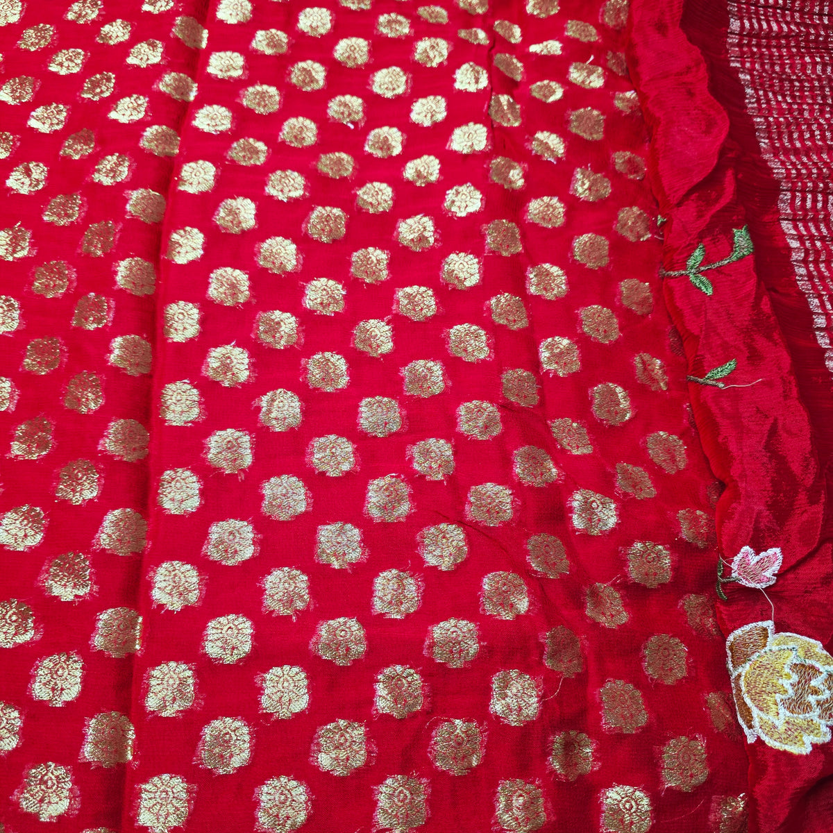 Pure Chinnon Georgette - Red