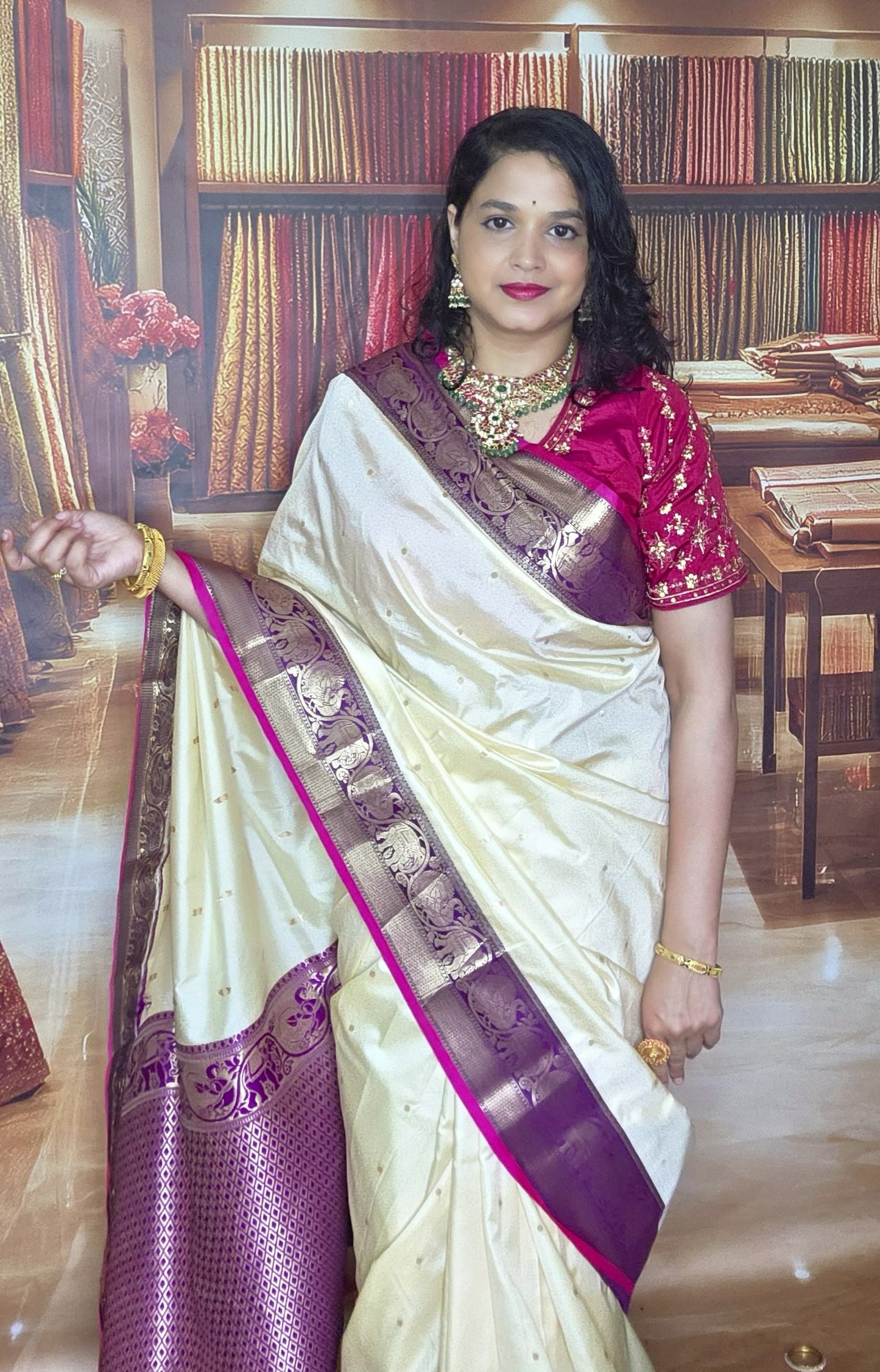 Soft Kanchi silk saree
