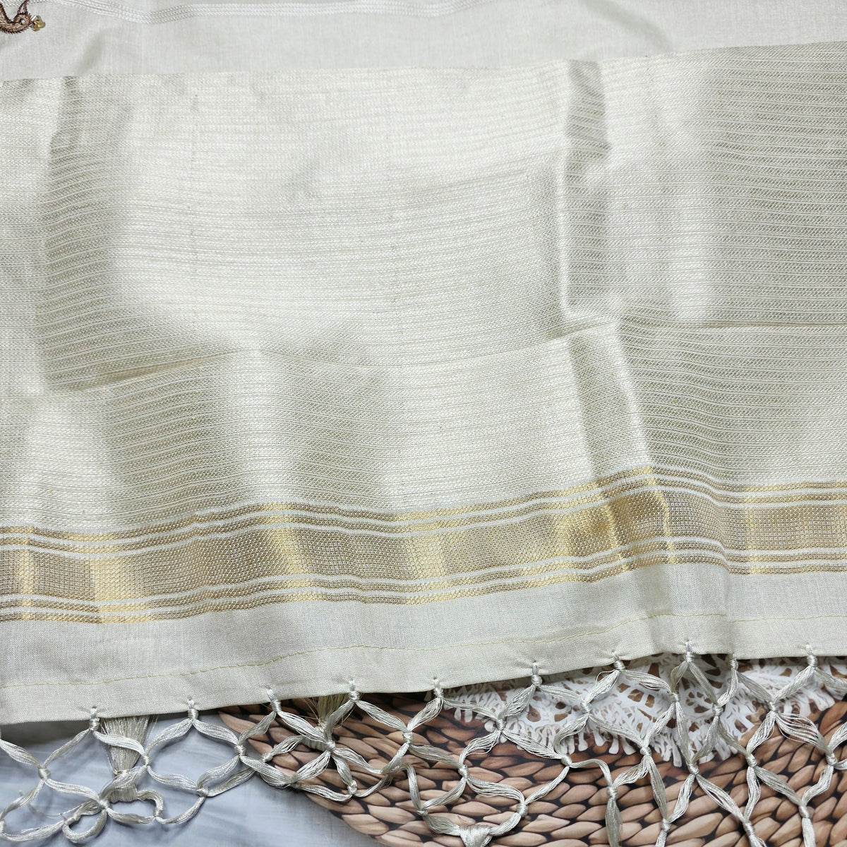 Pure Raw Silk - Work Boarder