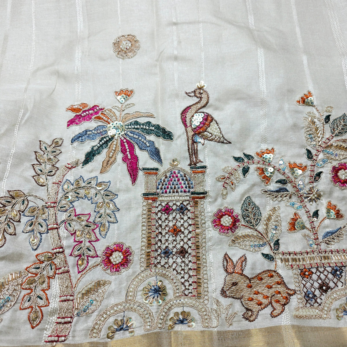 Pure Raw Silk - Work Boarder