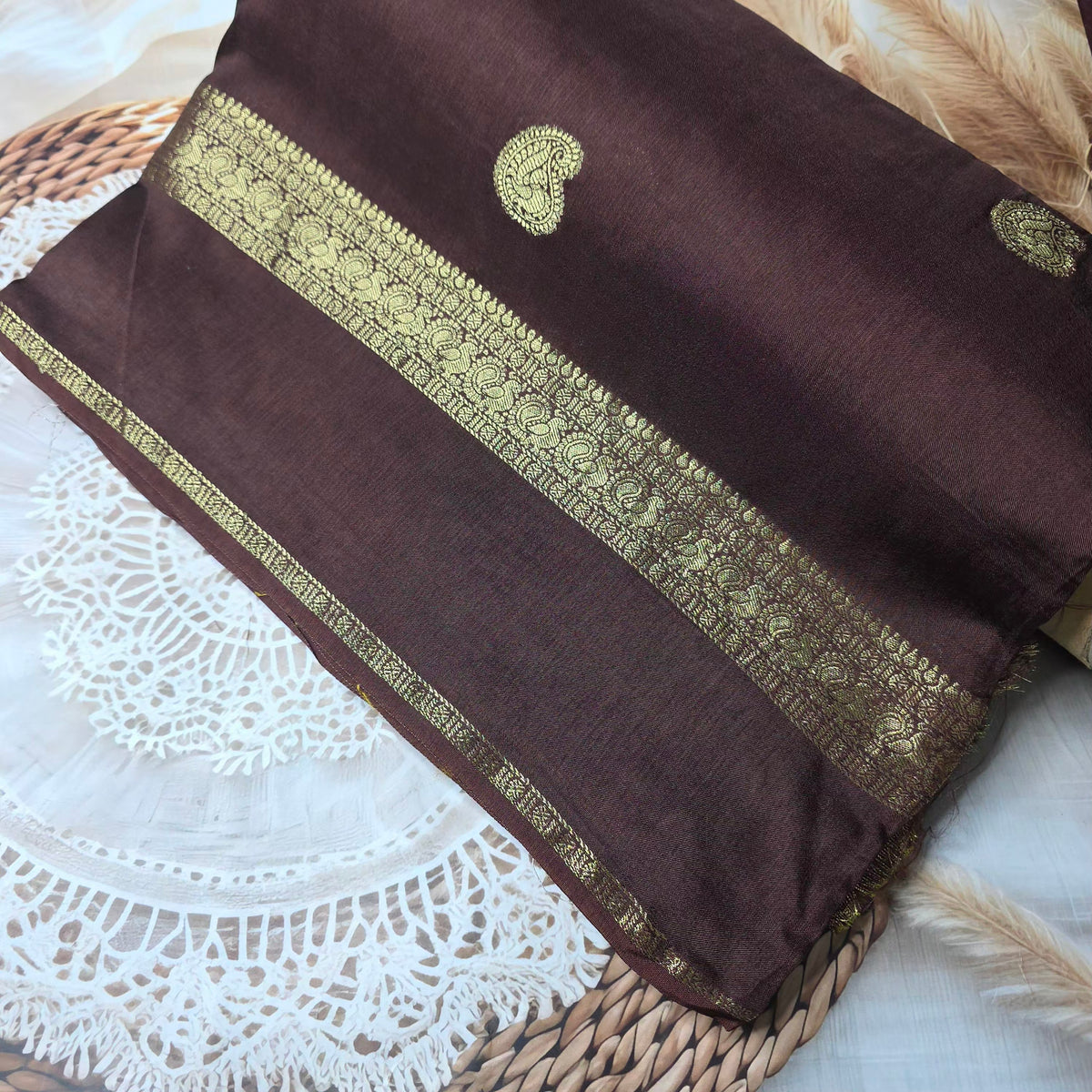 Pure Dola Crepe Silk - Chocolate Brown