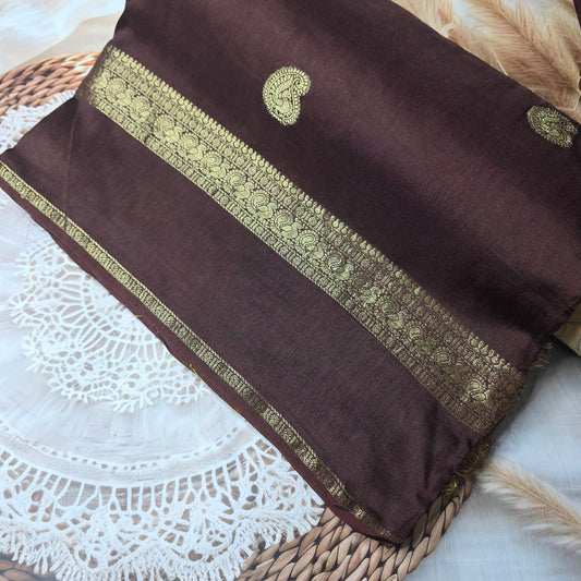 Pure Dola Crepe Silk - Chocolate Brown