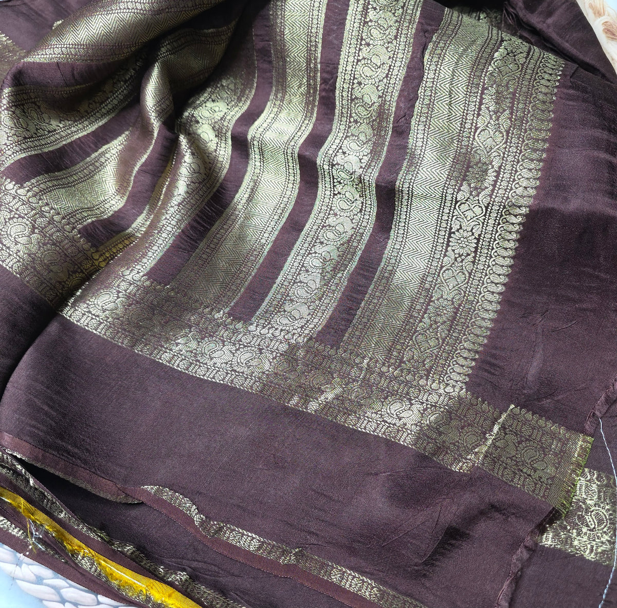 Pure Dola Crepe Silk - Chocolate Brown