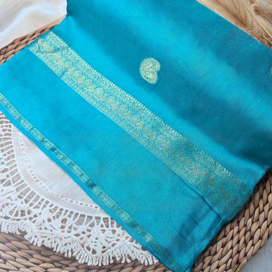 Pure Dola Crepe Silk - Sky Blue