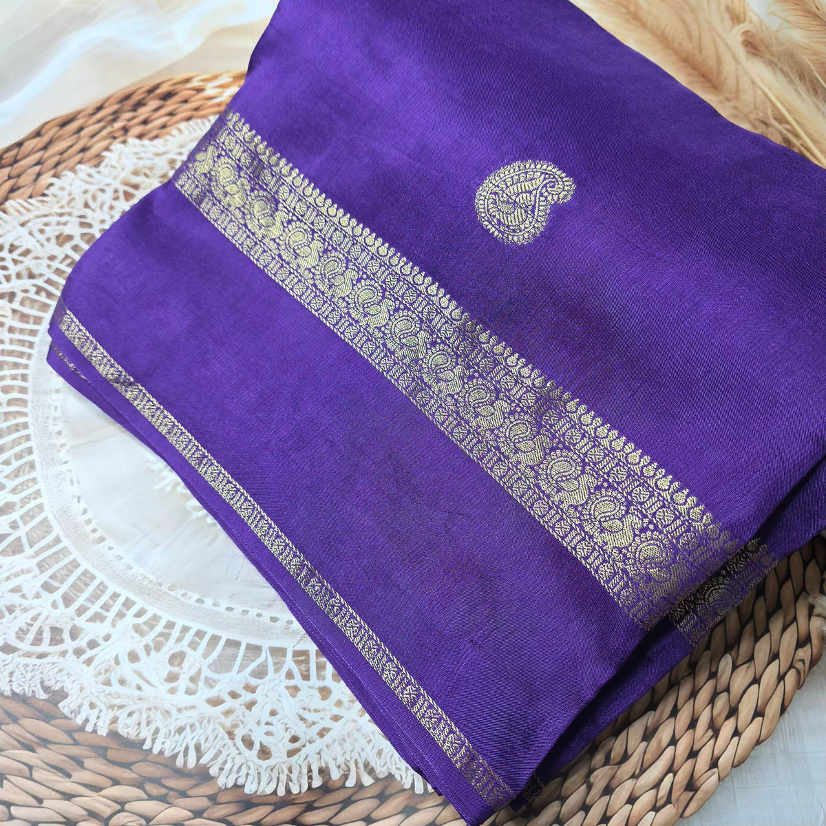 Pure Dola Crepe Silk - Voilet