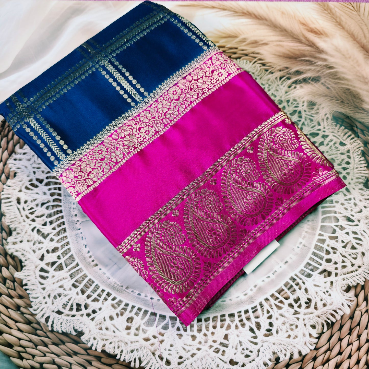 Mysore Crepe silk saree - Semi