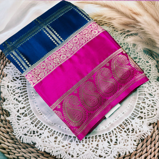 Mysore Crepe silk saree - Semi