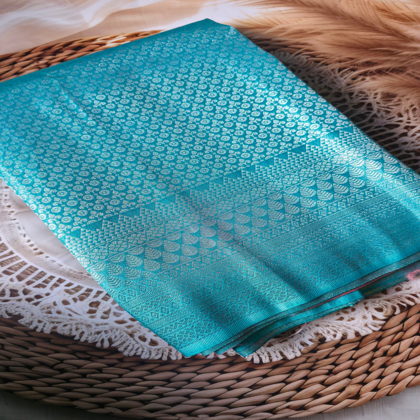 Soft Banarasi brocade saree