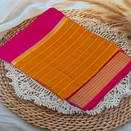 Mysore Crepe silk saree - Semi