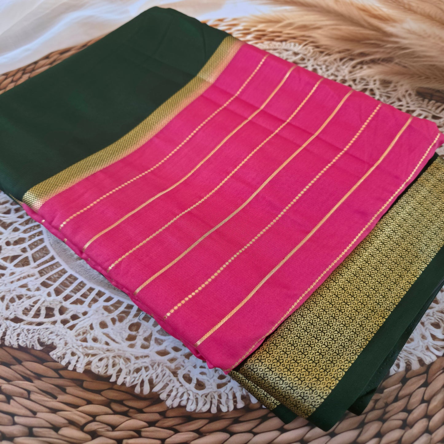 Mysore Crepe silk saree - Semi