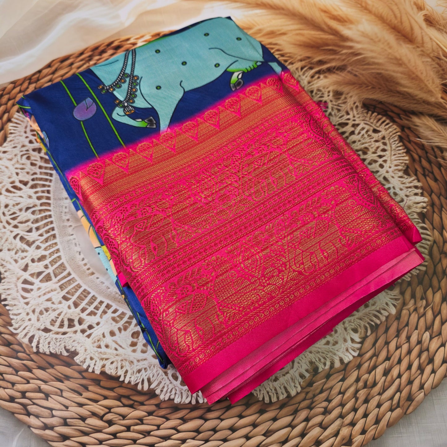 Pichwai Print Saree