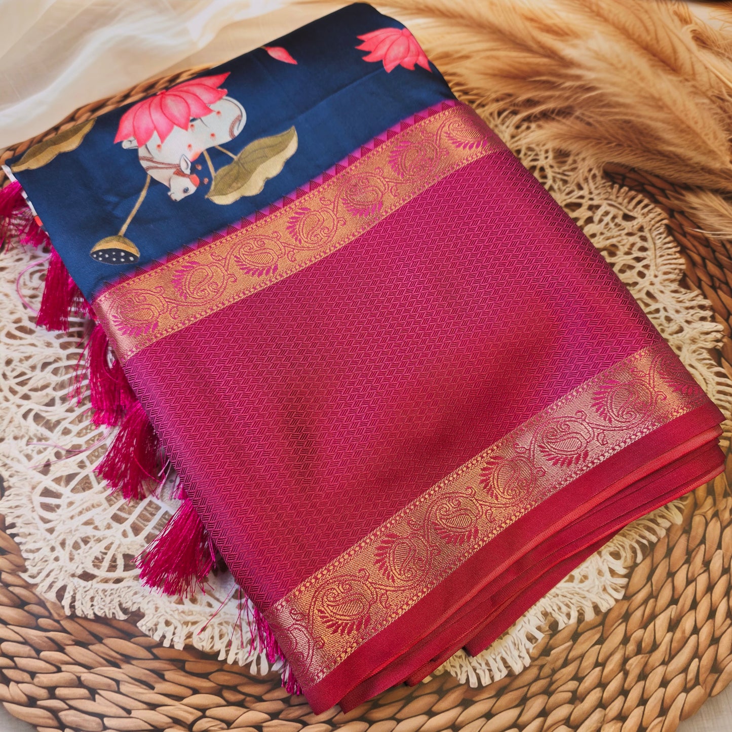 Pichwai Print Saree