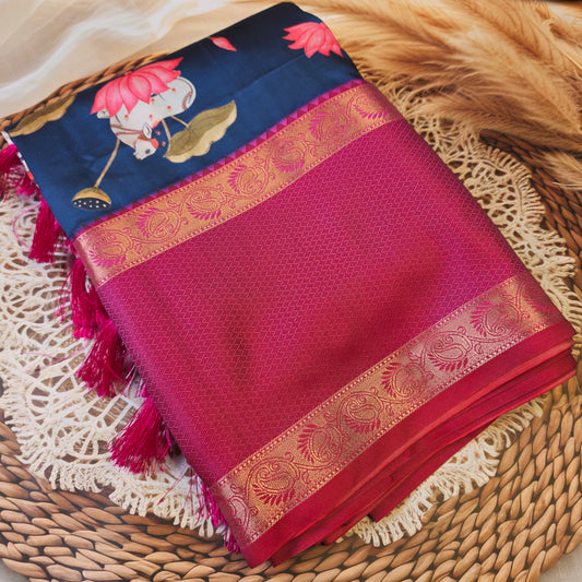 Pichwai Print Saree